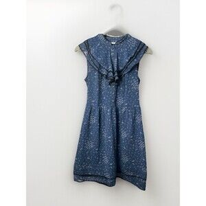 Kimchi Blue Urban Outfitters Women’s Blue Pattern Whimsical Ruffle Dress Size S